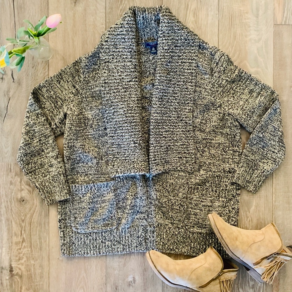Chaps Denim Thick Knit Sweater 1X